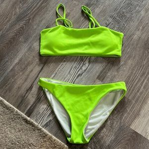 Neon green bikini